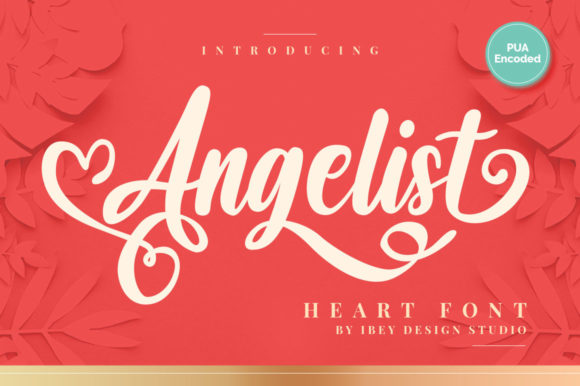 Angelist Heart: A Romantic Script Font for Captivating Campaigns