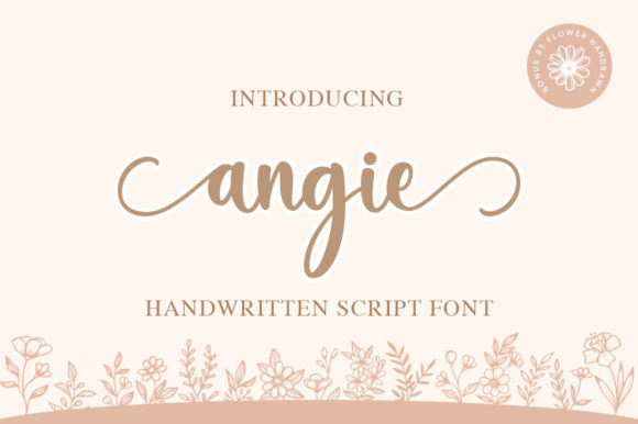 Angie: A Charming Script Font for Editorial Elegance