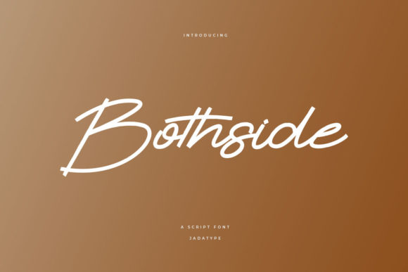 Bothside: A Handwritten Font for Polished Branding