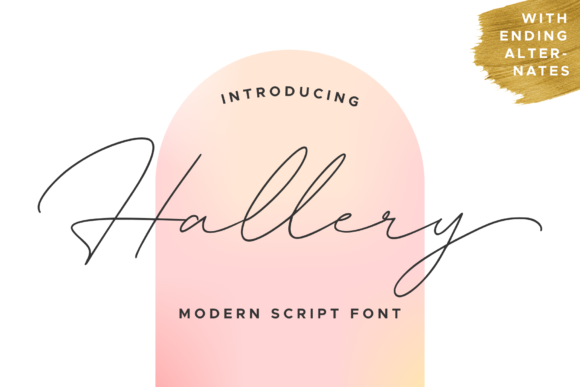 Bring Charm to Your Handmade Creations with Hallery Font