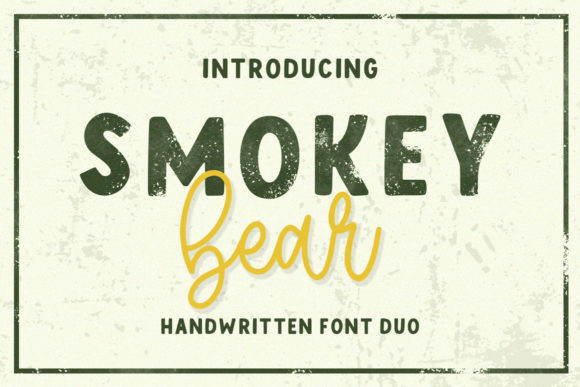 Bring Your Creations to Life with Smokey Bear Font