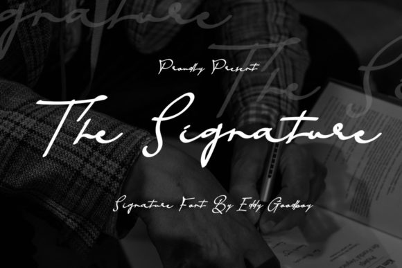 Discover The Signature: A Graceful Script Font for Crafters