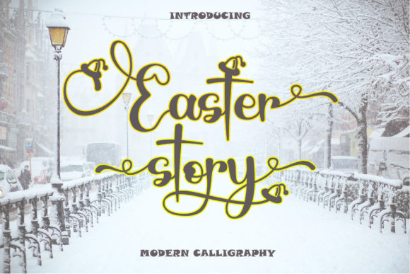 Elevate Your Brand with the Elegant Easter Story Font
