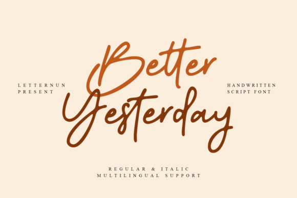 Enhance Your Brand with Better Yesterday Font