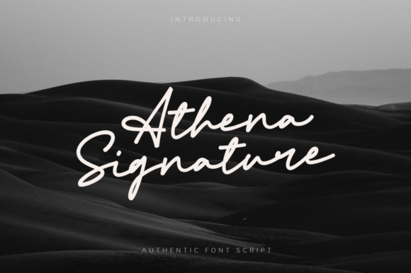 Enhance Your Craft with Athena Signature Font
