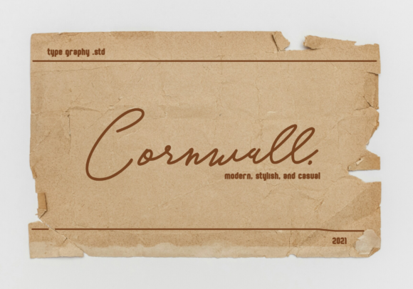 Enhance Your Web Design with Cornwall Script Font
