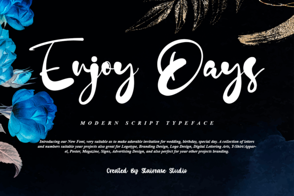Enjoy Days: A Refined Script Font for Elegant Branding