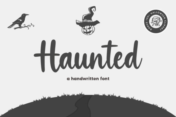 Haunted: A Refined Script Font for Elegant Web Design