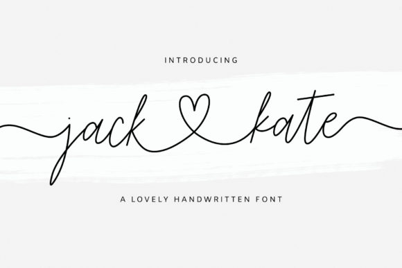 Jack and Kate: A Handwritten Font for Editorial Elegance