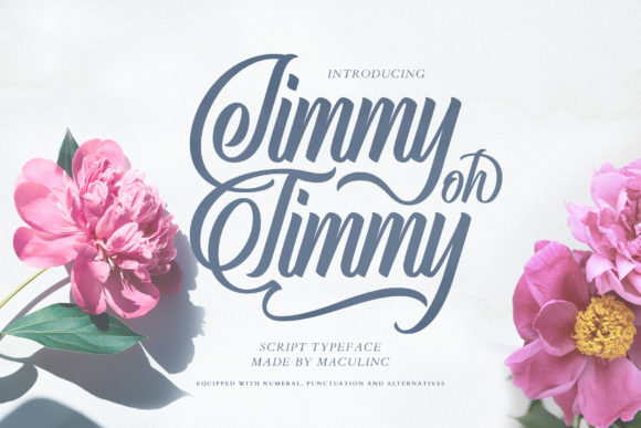 Jimmy Oh Timmy: A Versatile Script Font for Editorial Design