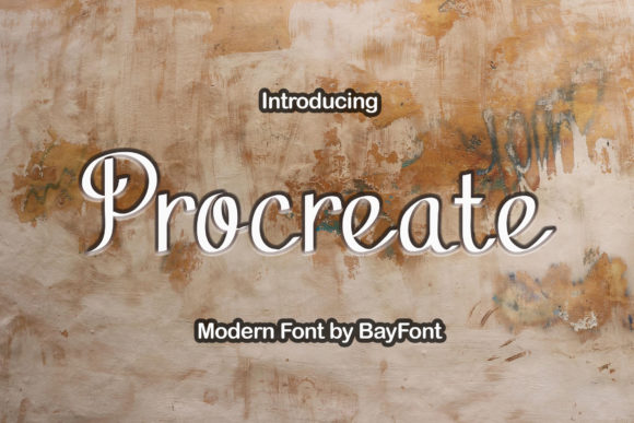 Procreate: A Charming Script Font for Editorial Elegance