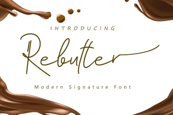 Rebutter: A Script Amp Font for Creative Projects