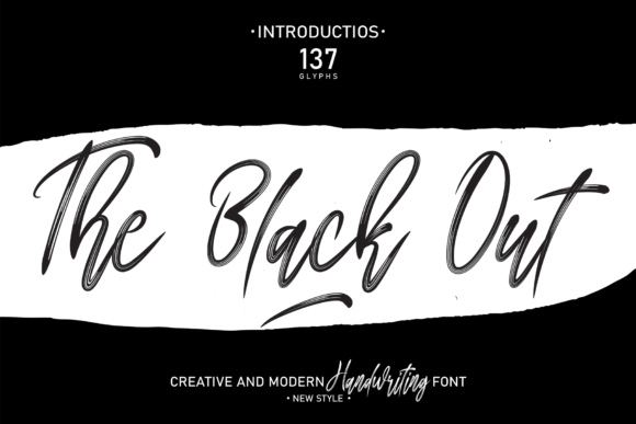 The Black Out: A Refined Script Font for Editorial Elegance