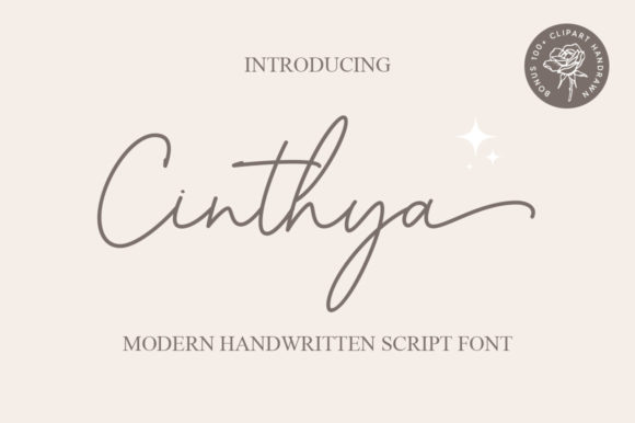 Transform Your Brand with Cinthya: A Timeless Handwritten Font