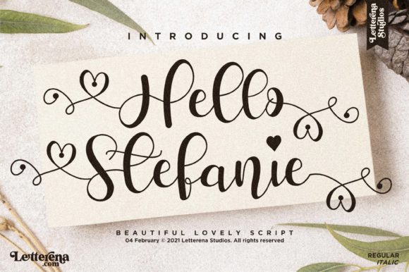 Transform Your Brand with Hello Stefanie Font